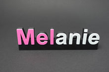 Lade das Bild in den Galerie-Viewer, Namensaufsteller 22cm Breite mit bis zu zwei Farben